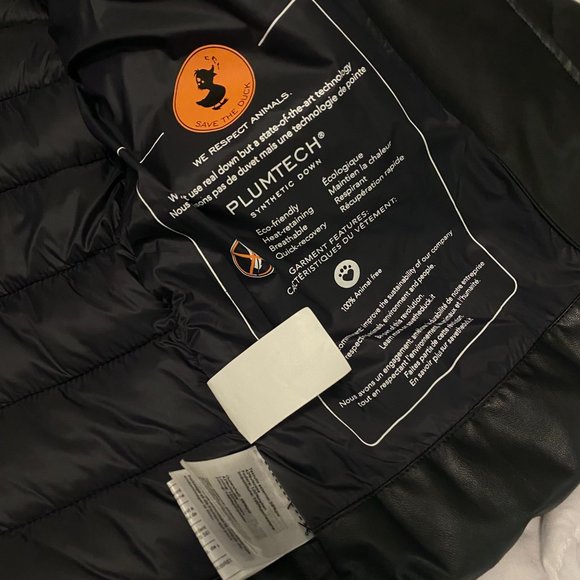 Save The Duck Faux Leather, XS Moto Jacket - Picture 7 of 12